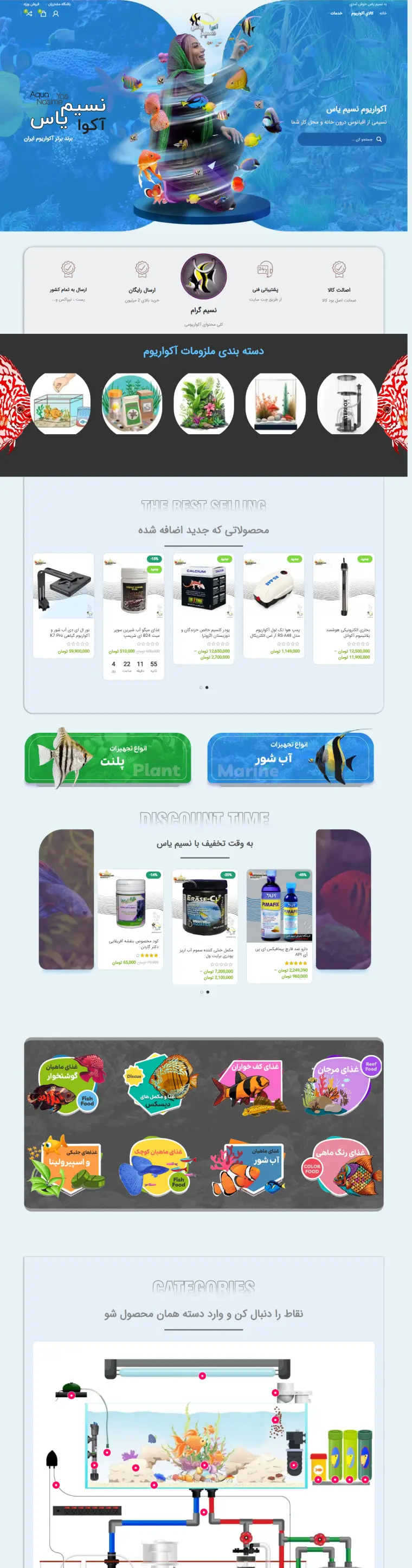 نمای کامل پروژه nasimeyas.com
